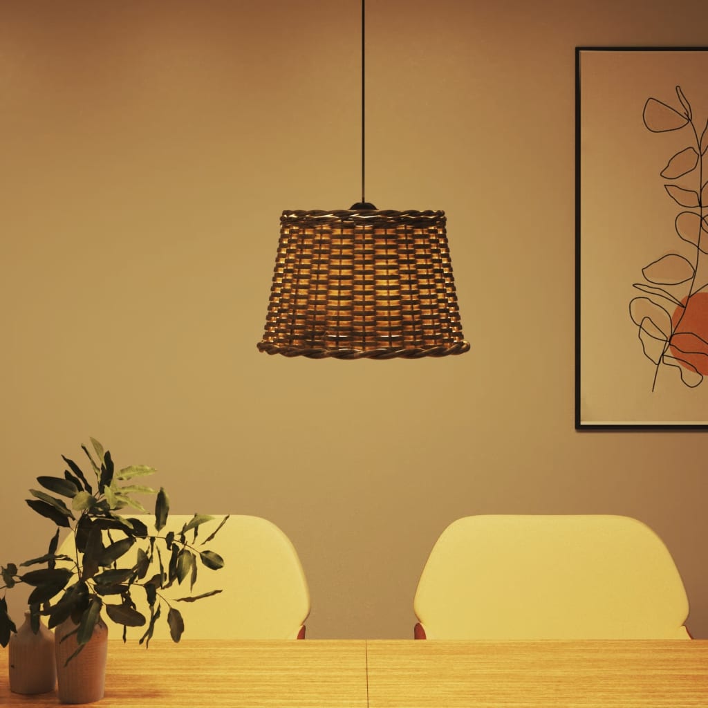 Plafondlampenkap Ø40x26 cm wicker bruin