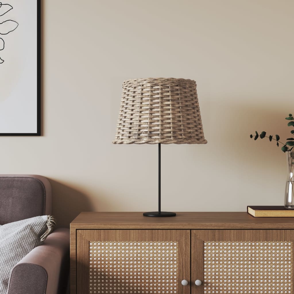 Lampenkap Ø40x26 cm wicker bruin