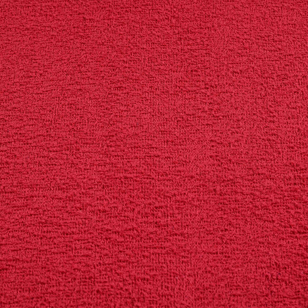 6-delige Handdoekenset 360 g/m² 100% katoen rood