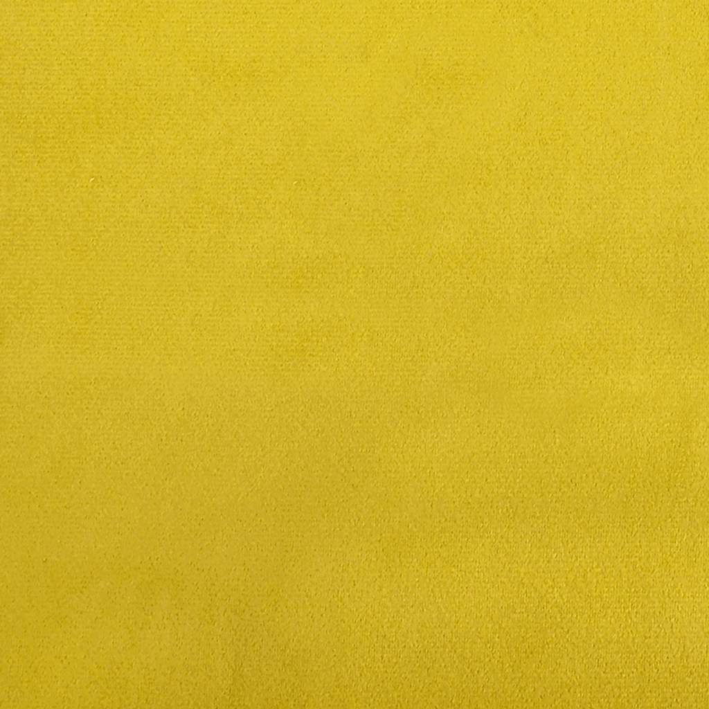 Bankje 110x74x84 cm fluweel geel