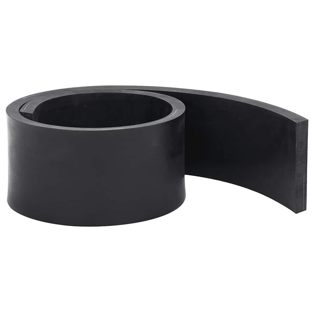 Rubberen rand voor sneeuwploeg 80x8x1 cm zwart