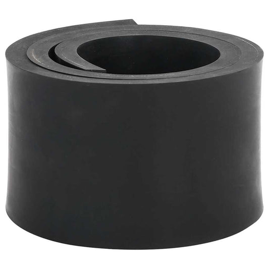 Rubberen rand voor sneeuwploeg 120x8x1 cm zwart