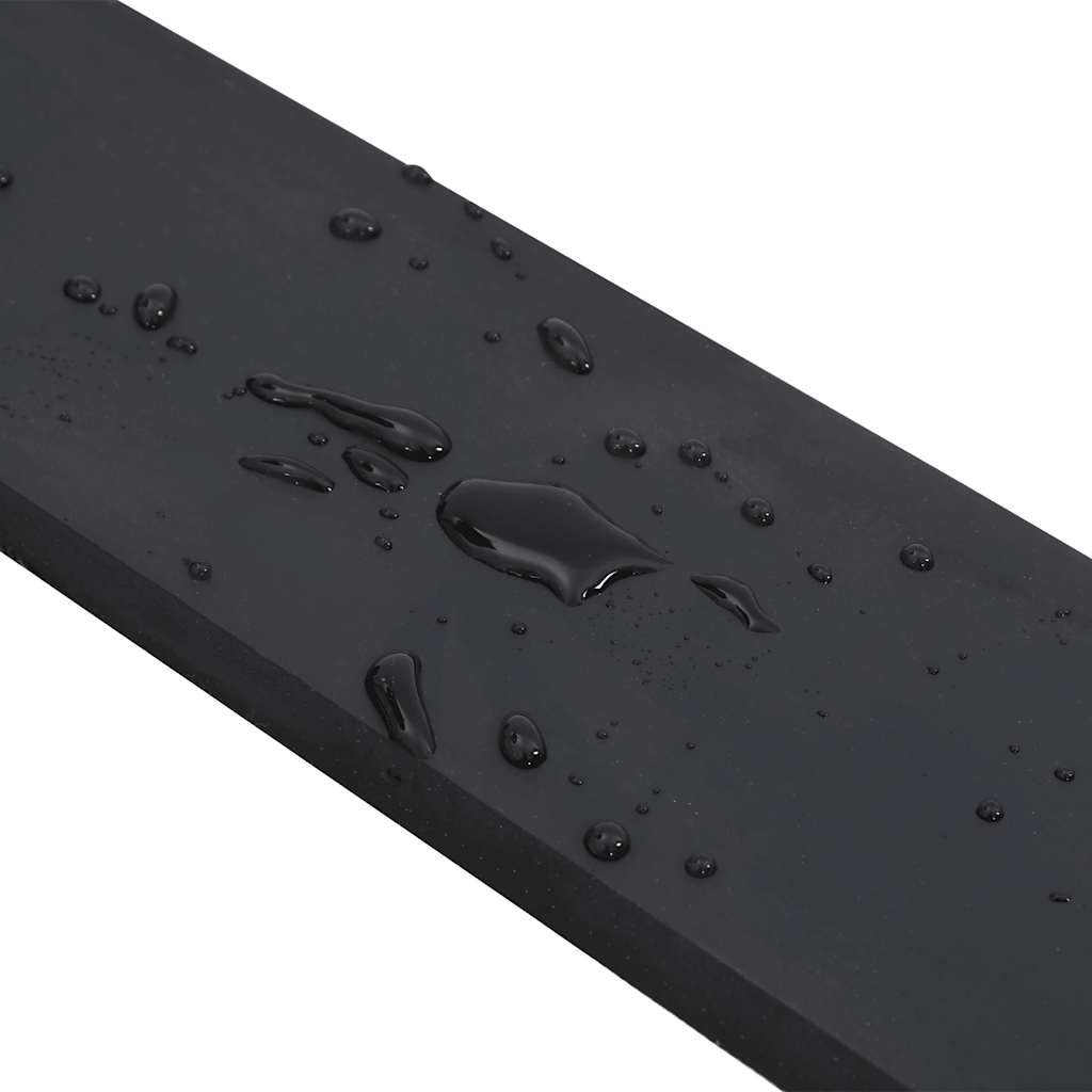 Rubberen rand voor sneeuwploeg 150x8x1 cm zwart