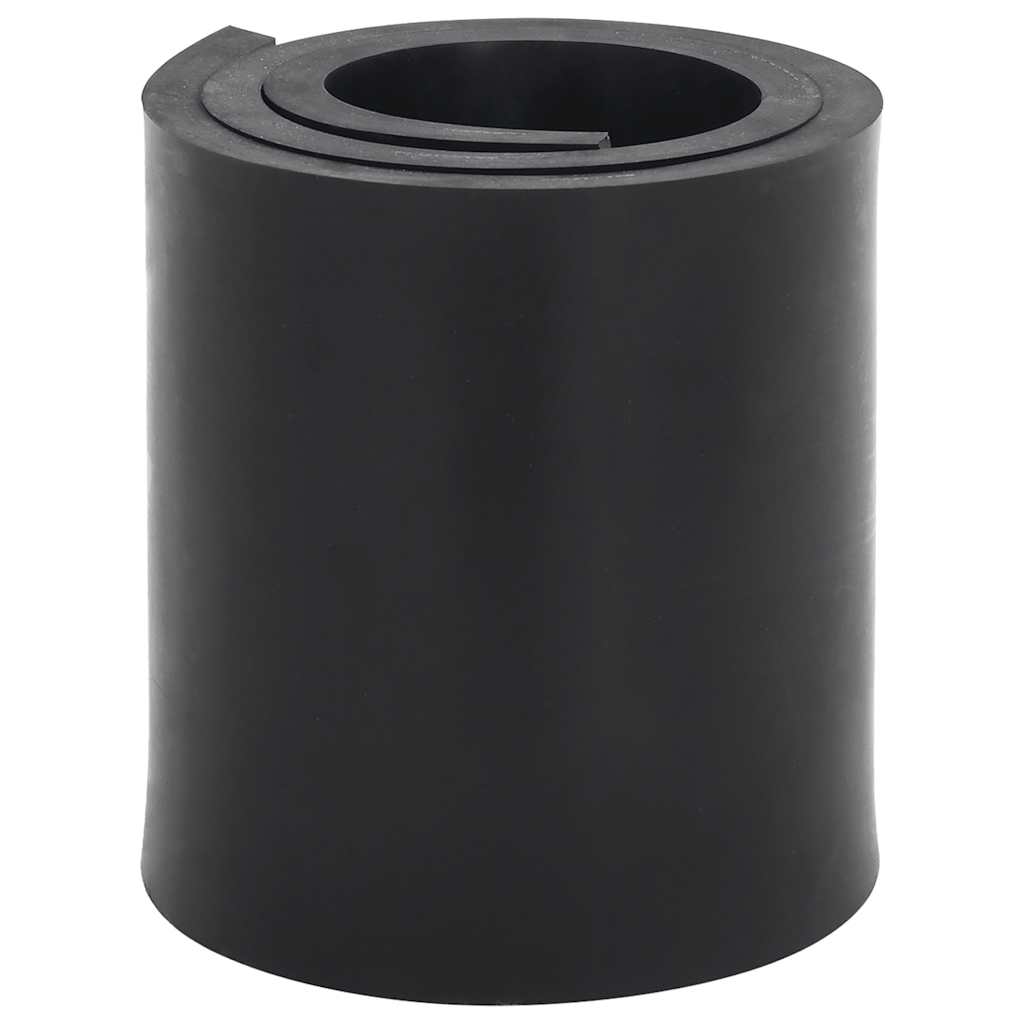 Rubberen rand voor sneeuwploeg 80x15x1 cm zwart