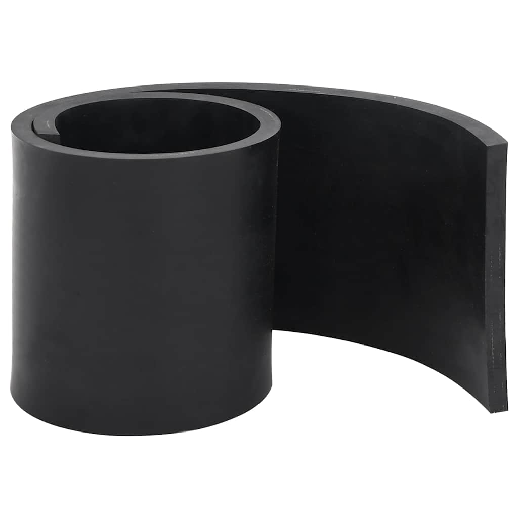 Rubberen rand voor sneeuwploeg 80x15x1 cm zwart