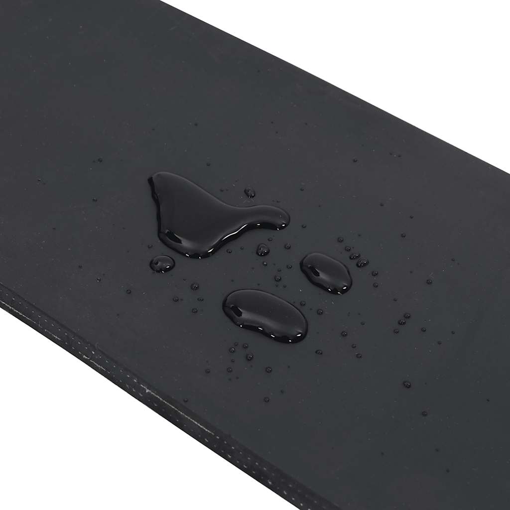Rubberen rand voor sneeuwploeg 80x15x1 cm zwart