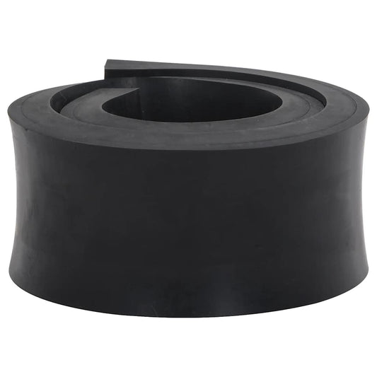 Rubberen rand voor sneeuwploeg 80x8x2 cm zwart
