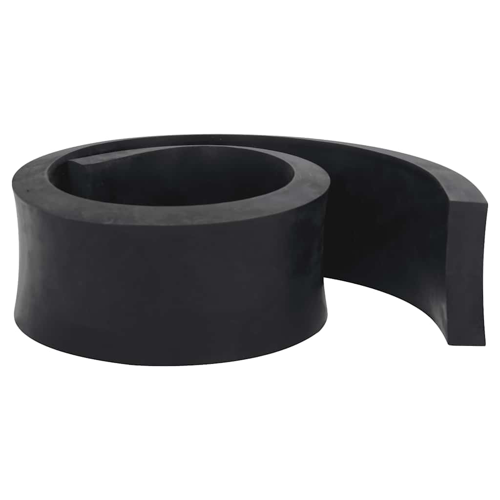 Rubberen rand voor sneeuwploeg 80x8x2 cm zwart