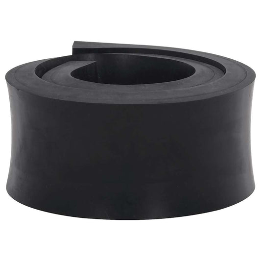 Rubberen rand voor sneeuwploeg 80x10x2 cm zwart