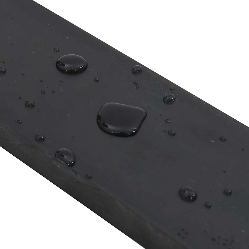 Rubberen rand voor sneeuwploeg 150x10x2 cm zwart