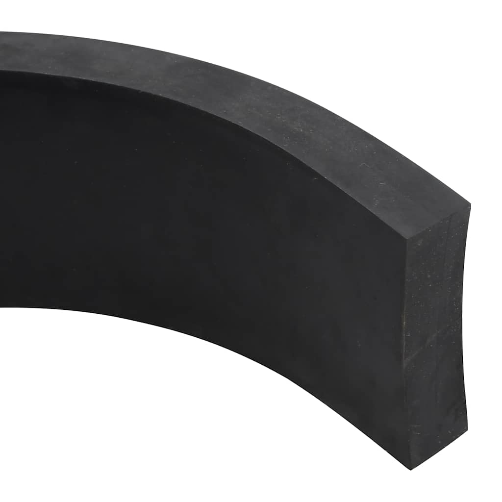 Rubberen rand voor sneeuwploeg 250x10x2 cm zwart