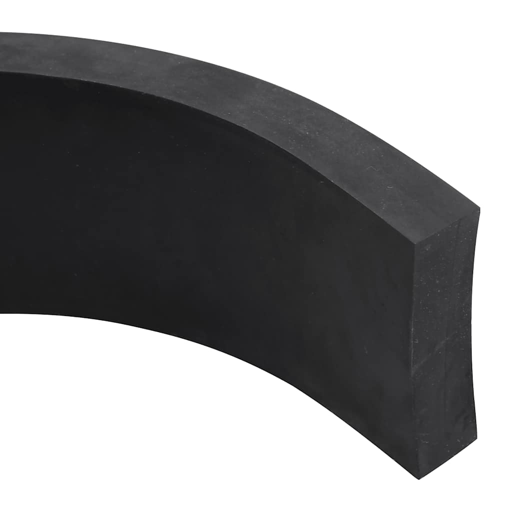 Rubberen rand voor sneeuwploeg 300x10x2 cm zwart
