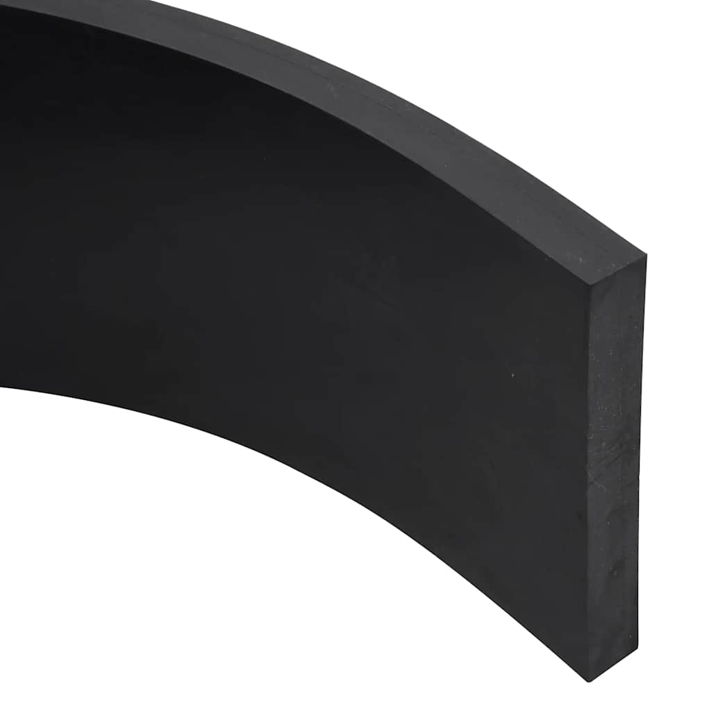 Rubberen rand voor sneeuwploeg 80x15x2 cm zwart