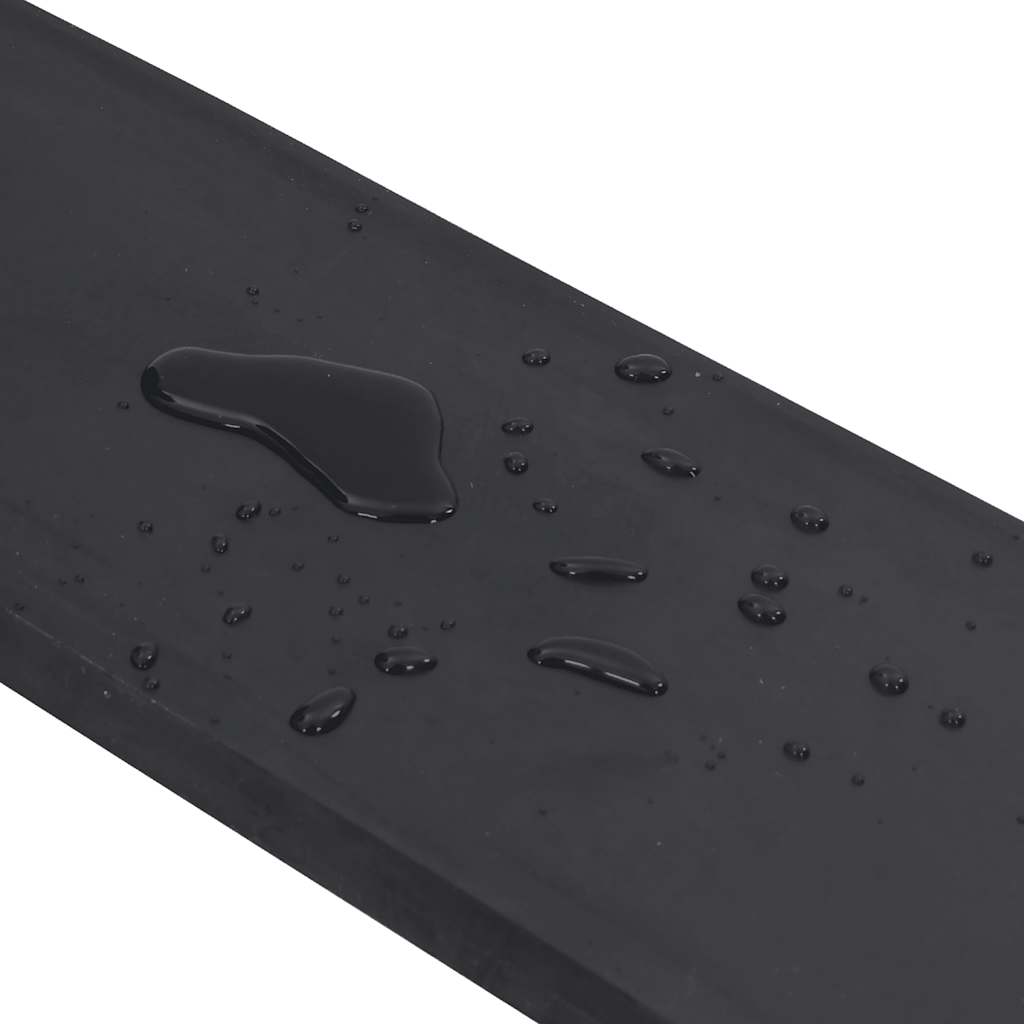 Rubberen rand voor sneeuwploeg 80x15x2 cm zwart