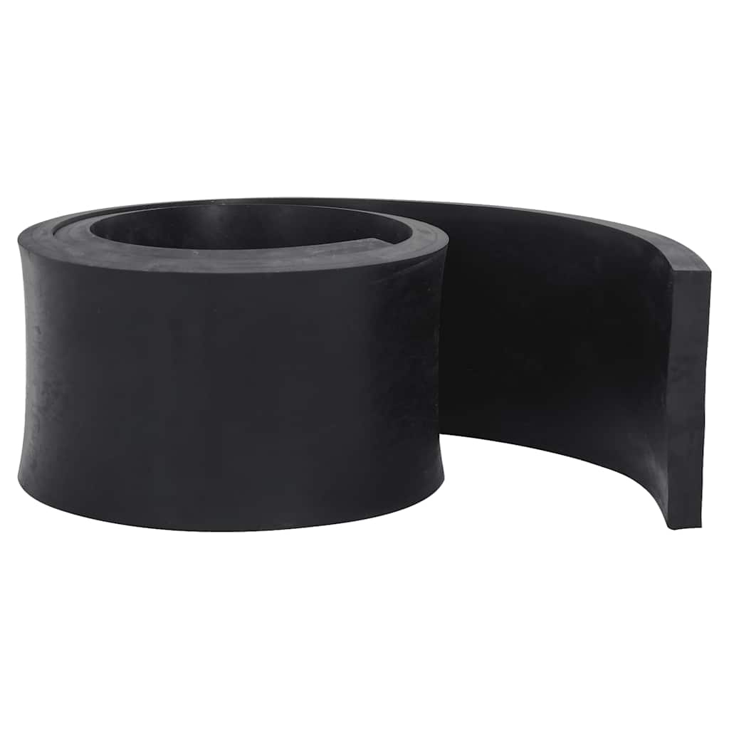 Rubberen rand voor sneeuwploeg 200x15x2 cm zwart