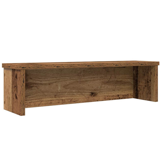 Keukenrek stapelbaar 50x15x16 cm bewerkt hout oud houtkleurig