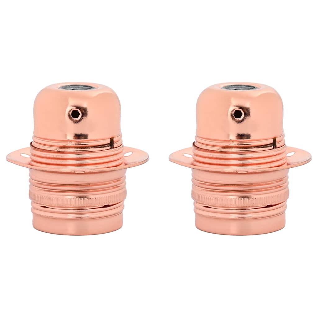 Lamphouders 2 st roségoud E27