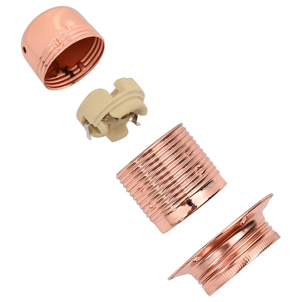 Lamphouders 2 st roségoud E27