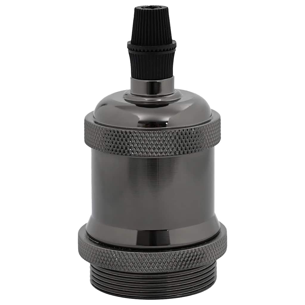 Lamphouders 2 st glanzend zwart E27