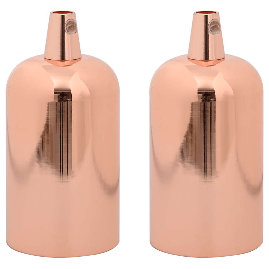 Lamphouders 2 st roségoud E27