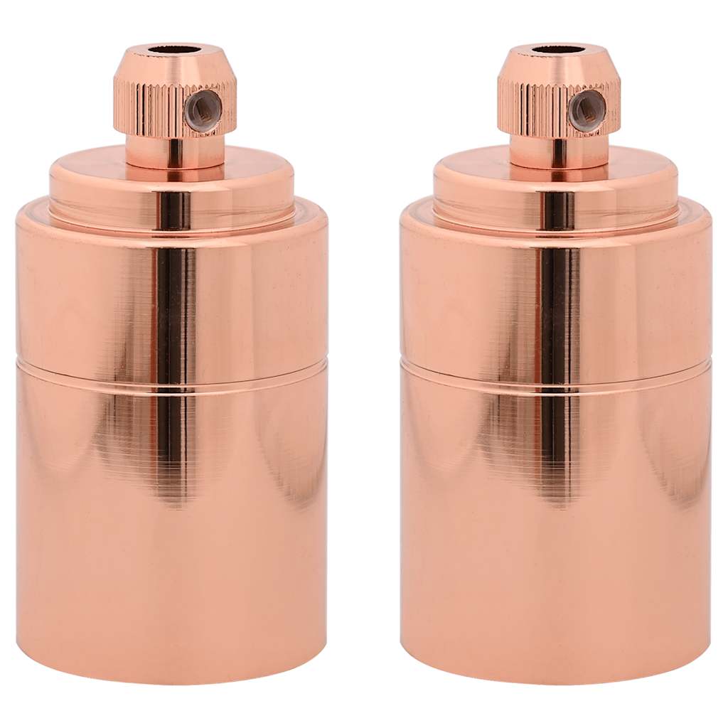 Lamphouders 2 st roségoud E27