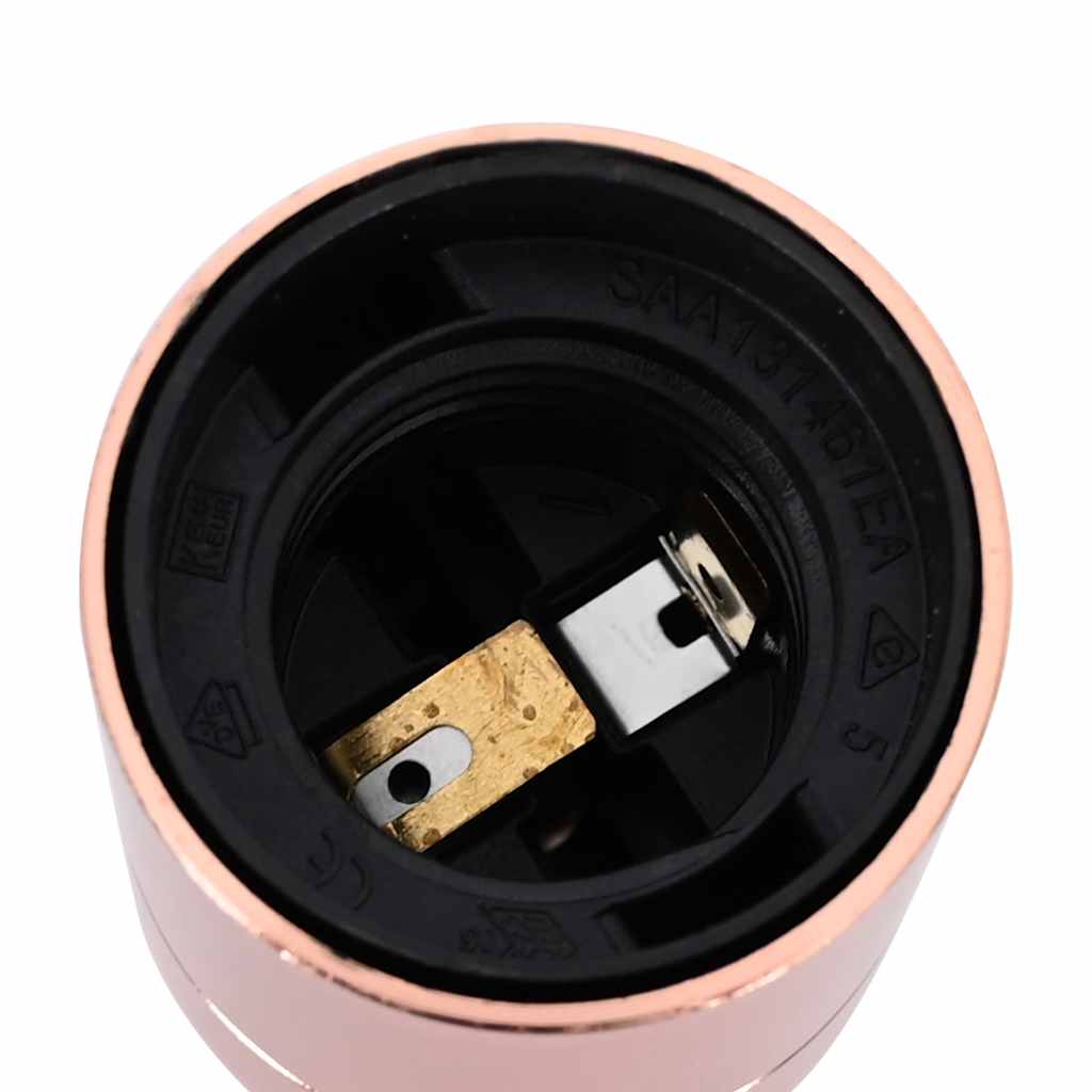 Lamphouders 2 st roségoud E27