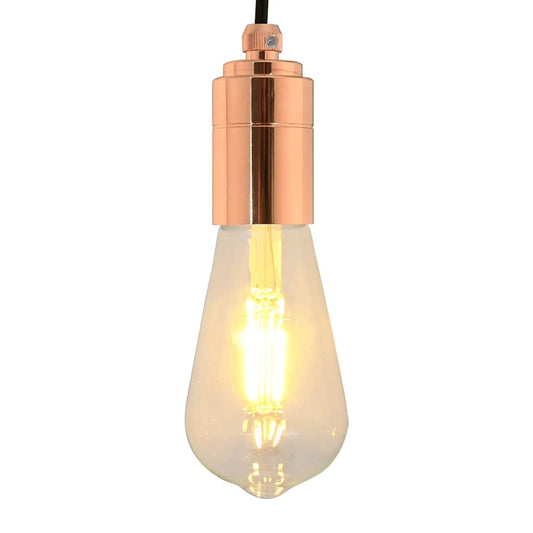 Lamphouders 2 st roségoud E27