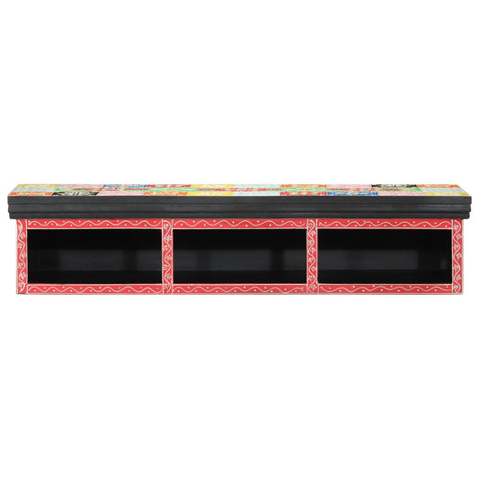 TV Kast Wandgemonteerd Meerkleurig 100x30x22cm Engineered Wood