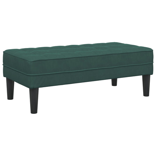 Bank Donkergroen 113x57x39 cm Fluweel