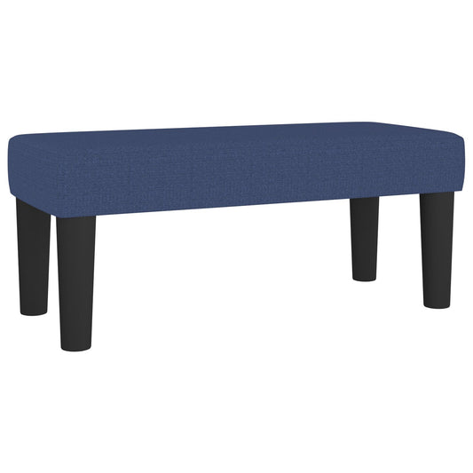 Bankje 70x30x30 cm stof blauw