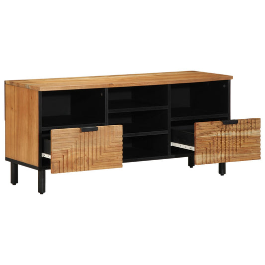 TV-meubel 100x33,5x46 cm Massief acaciahout