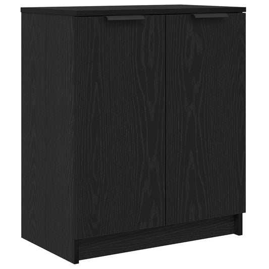 Schoenenkast 59x35x70 cm bewerkt hout zwart eikenkleurig