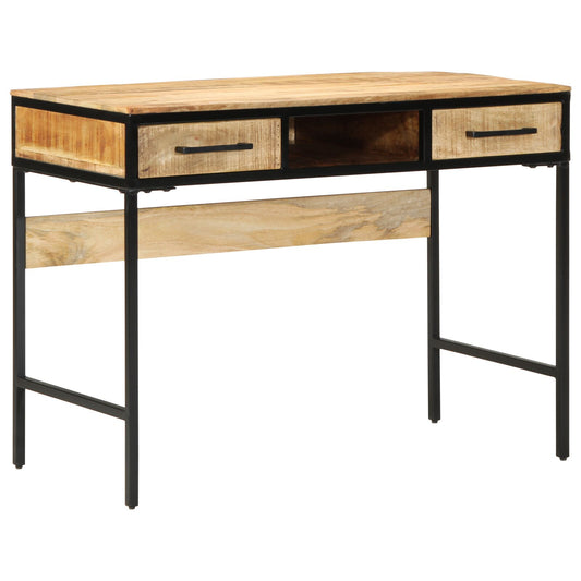 Bureau 100x50x75 cm Massief Hout Ruw Mango
