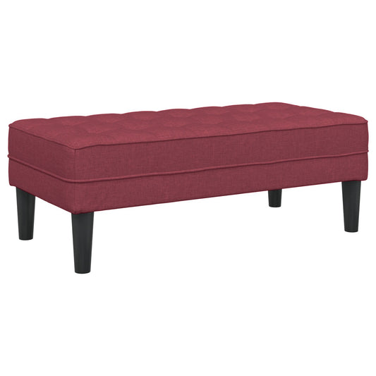 Bank Wijnrood 113x57x39 cm Stof