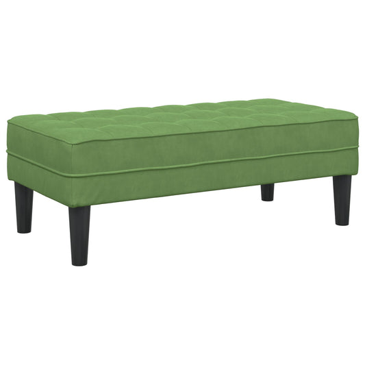 Bank Lichtgroen 113x57x39 cm Fluweel