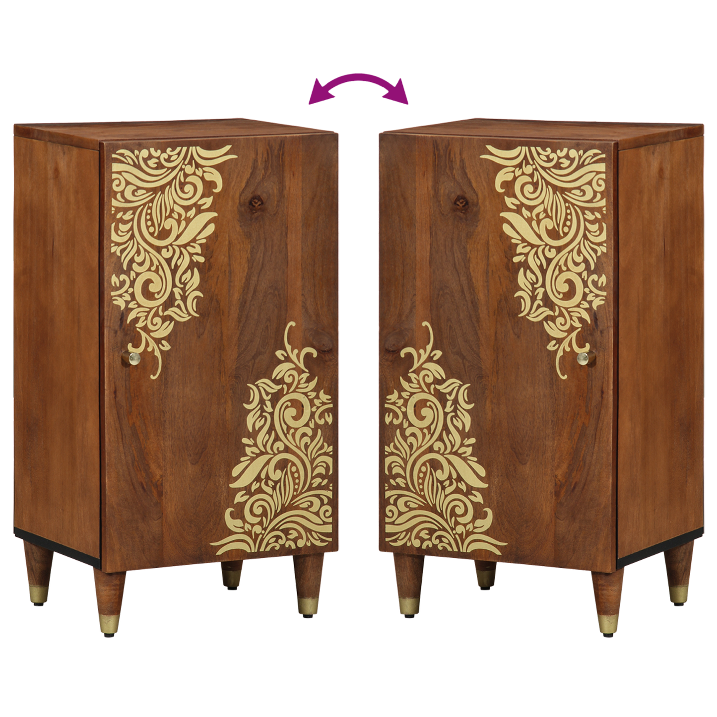Dressoir 40x33x75 cm Massief Mango Hout